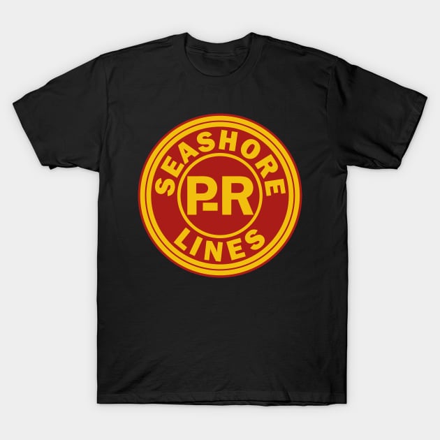 Pennsylvania - Reading Seashore Lines T-Shirt by Raniazo Fitriuro